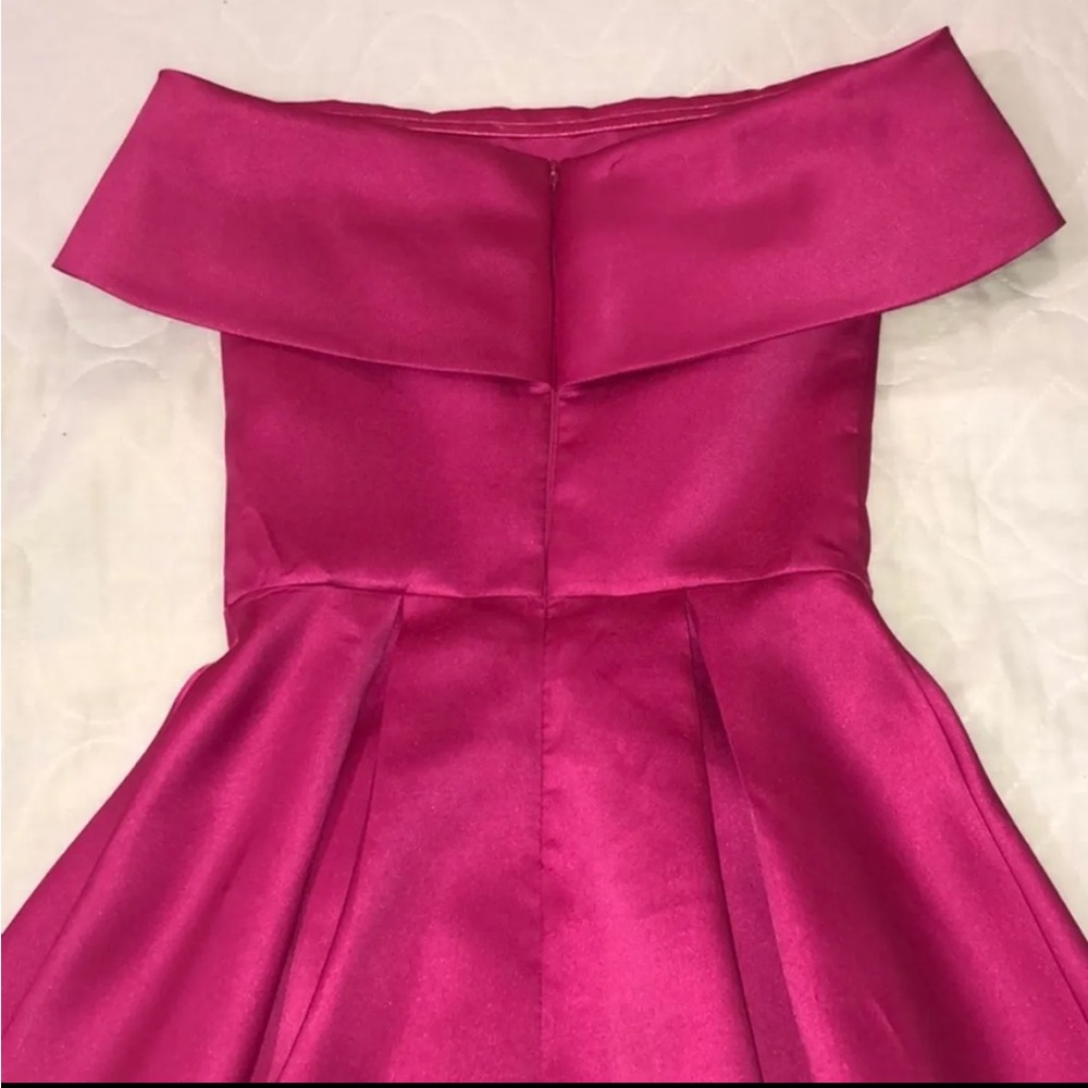 Pink Off-Shoulder Dress - Picture 4 of 5